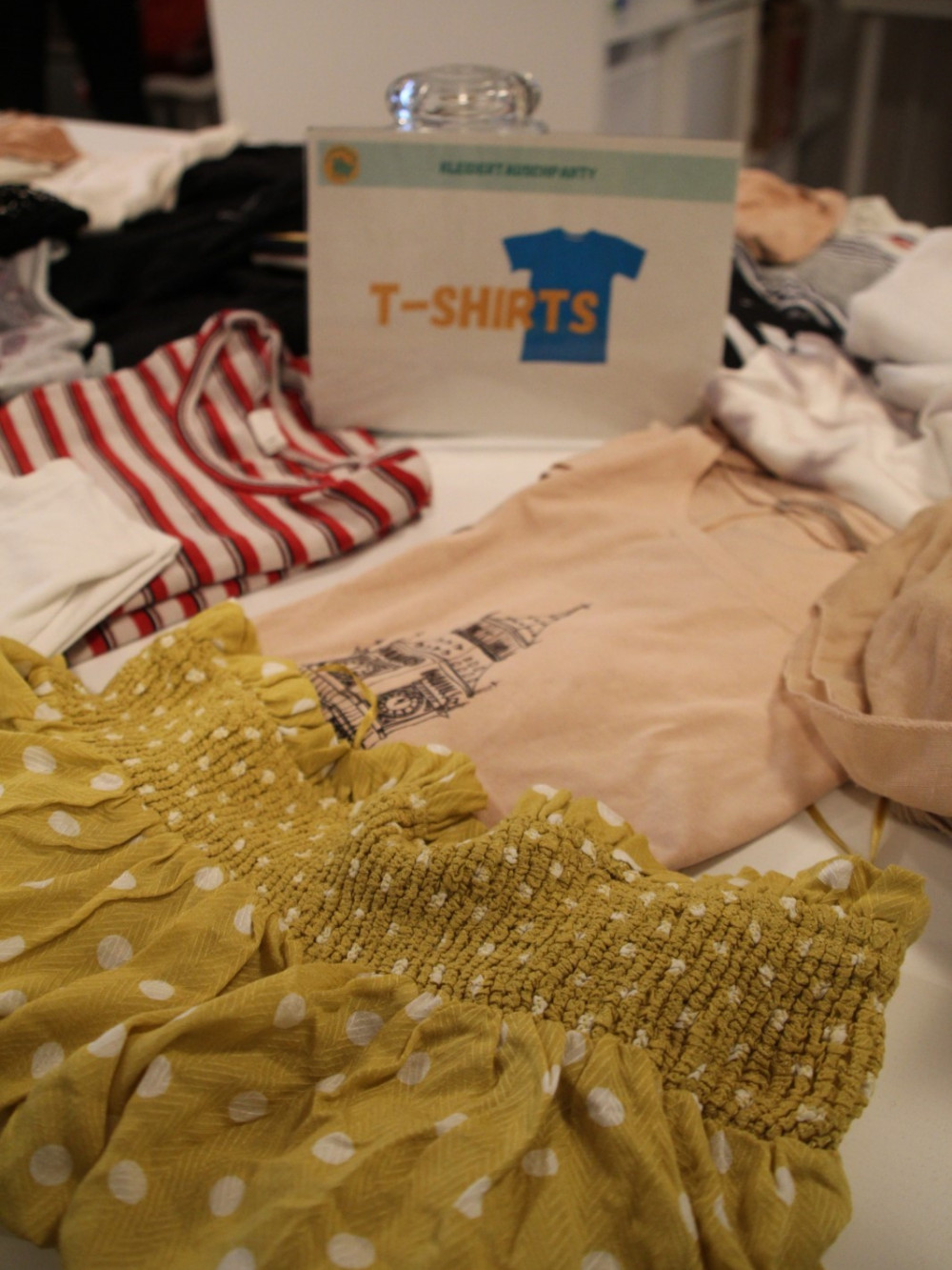 T-Shirts die bereit sind zum tauschen